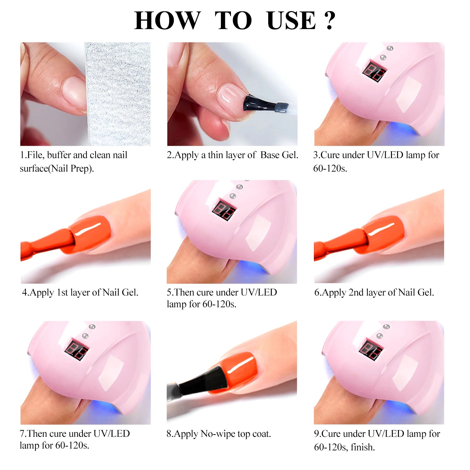 Vernis Gel Semi-Permanent Four Lily 10ml – Sans HEMA Sans TPO UV/LED Soak-Off Noir Rouge Blanc Certifié CPNP – CLEVI Paris