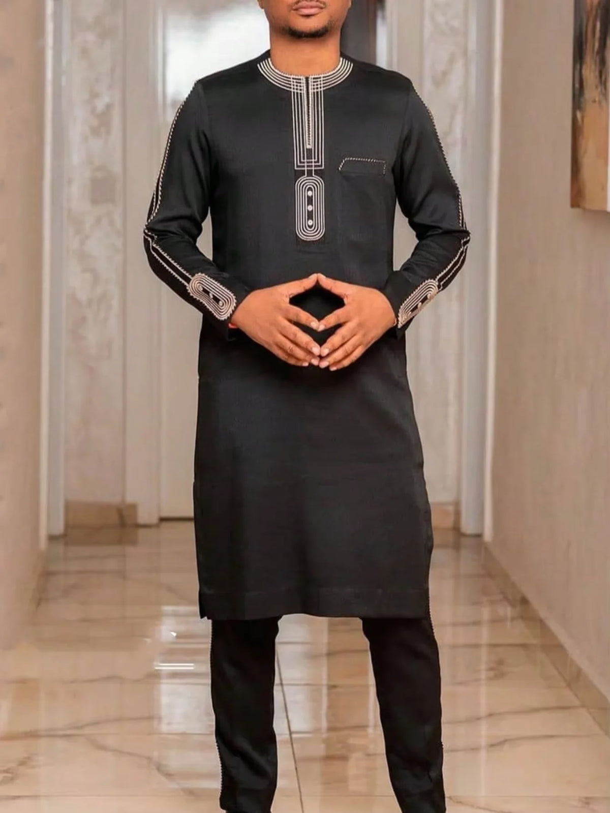 Ensemble Traditionnel Africain Homme Kaunda – CLEVI Paris