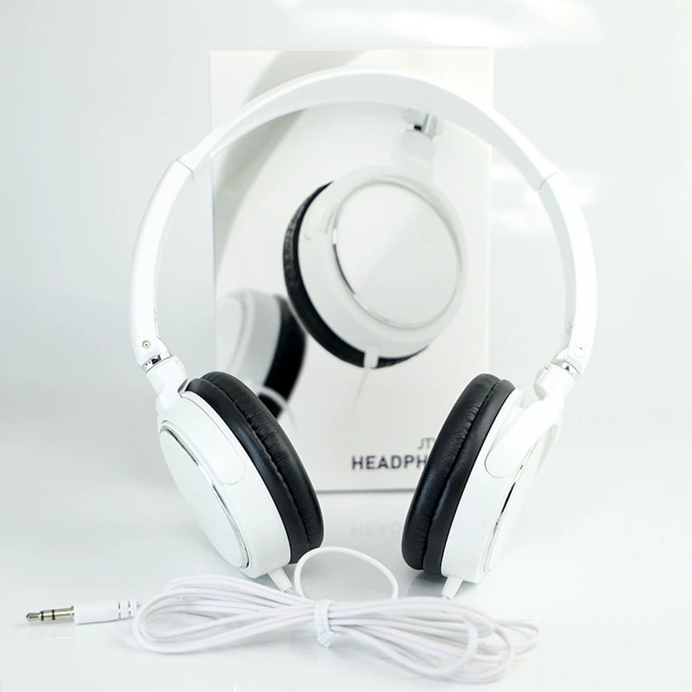 Casque Filaire Pliable Jack 3,5mm Basses Stéréo 40mm – CLEVI Paris