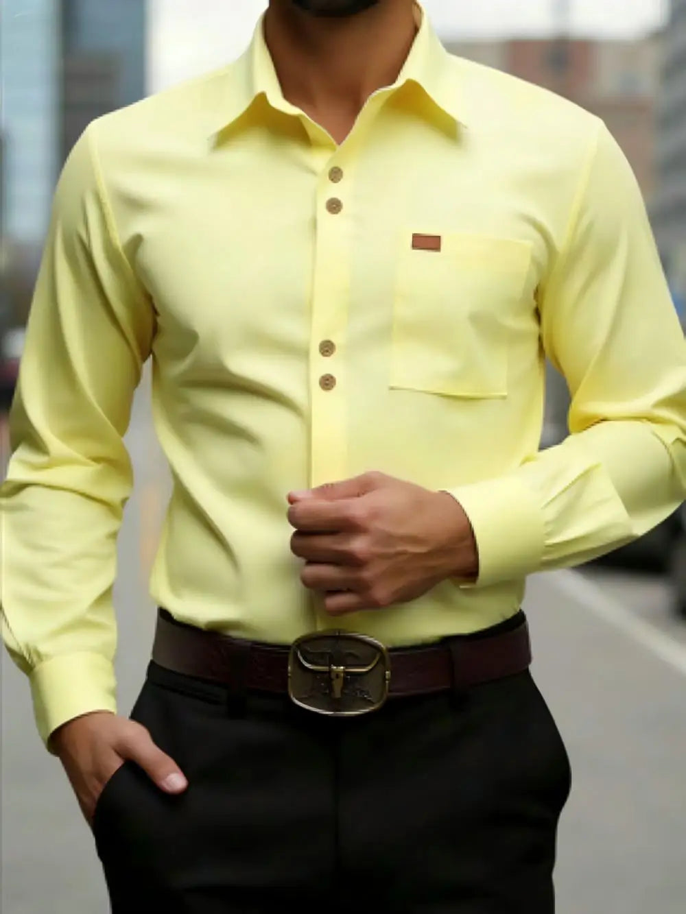 Chemise homme formelle en soie – CLEVI Paris