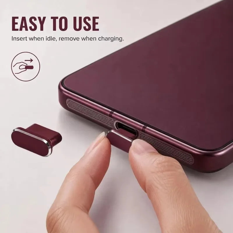 Bouchon anti-poussière USB-C en métal – CLEVI Paris