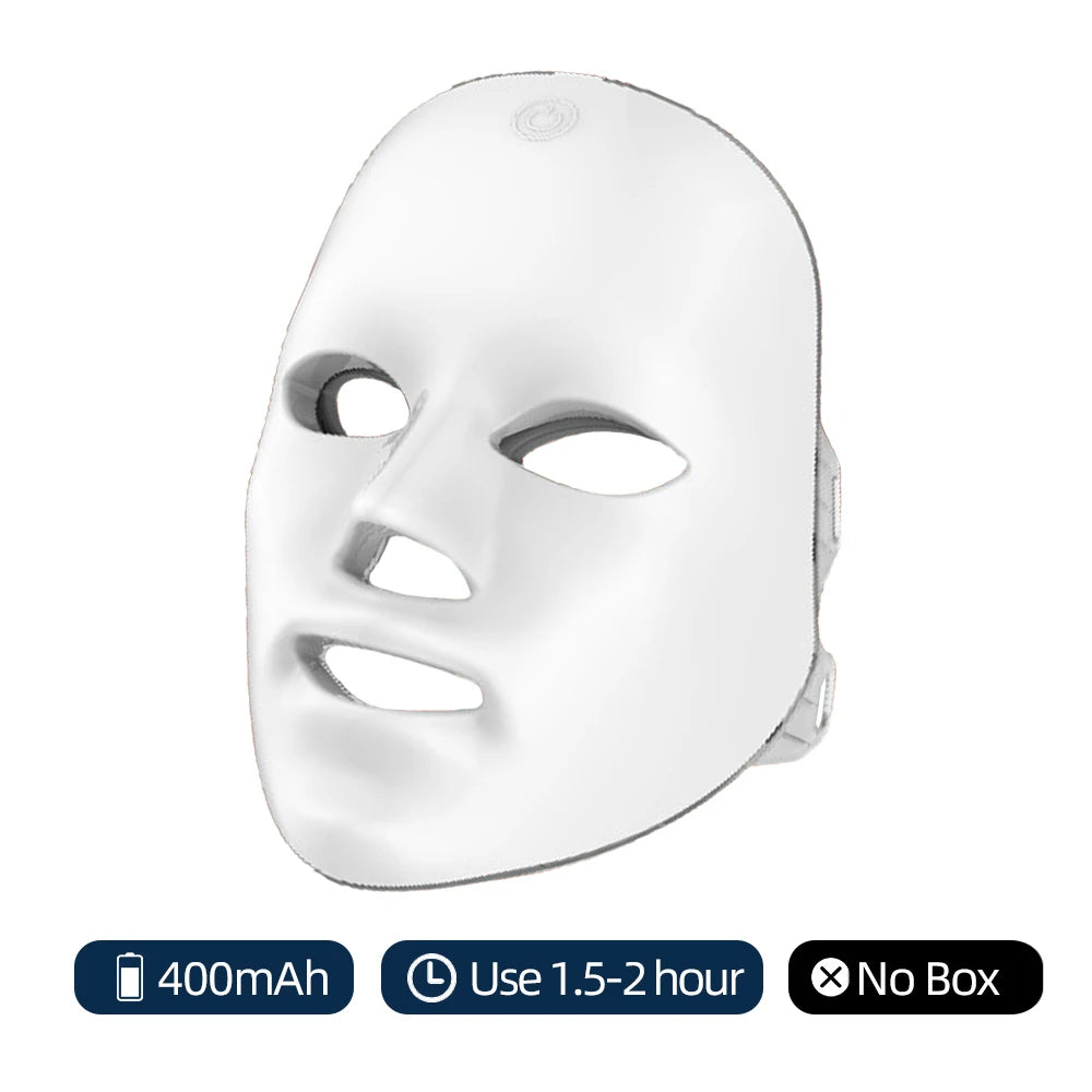 Masque LED Visage 7 Couleurs – Photothérapie Anti-Âge & Éclat – CLEVI Paris