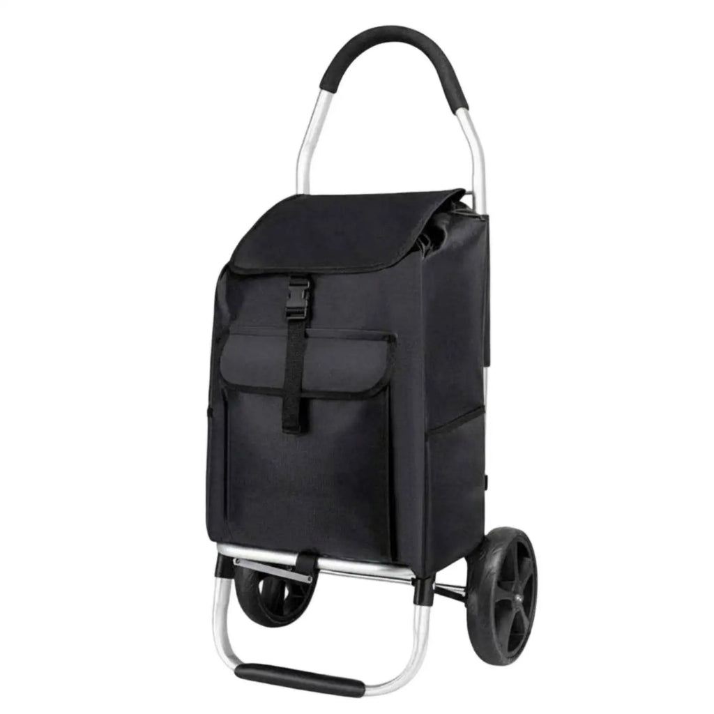 Chariot de courses pliable en aluminium – CLEVI Paris