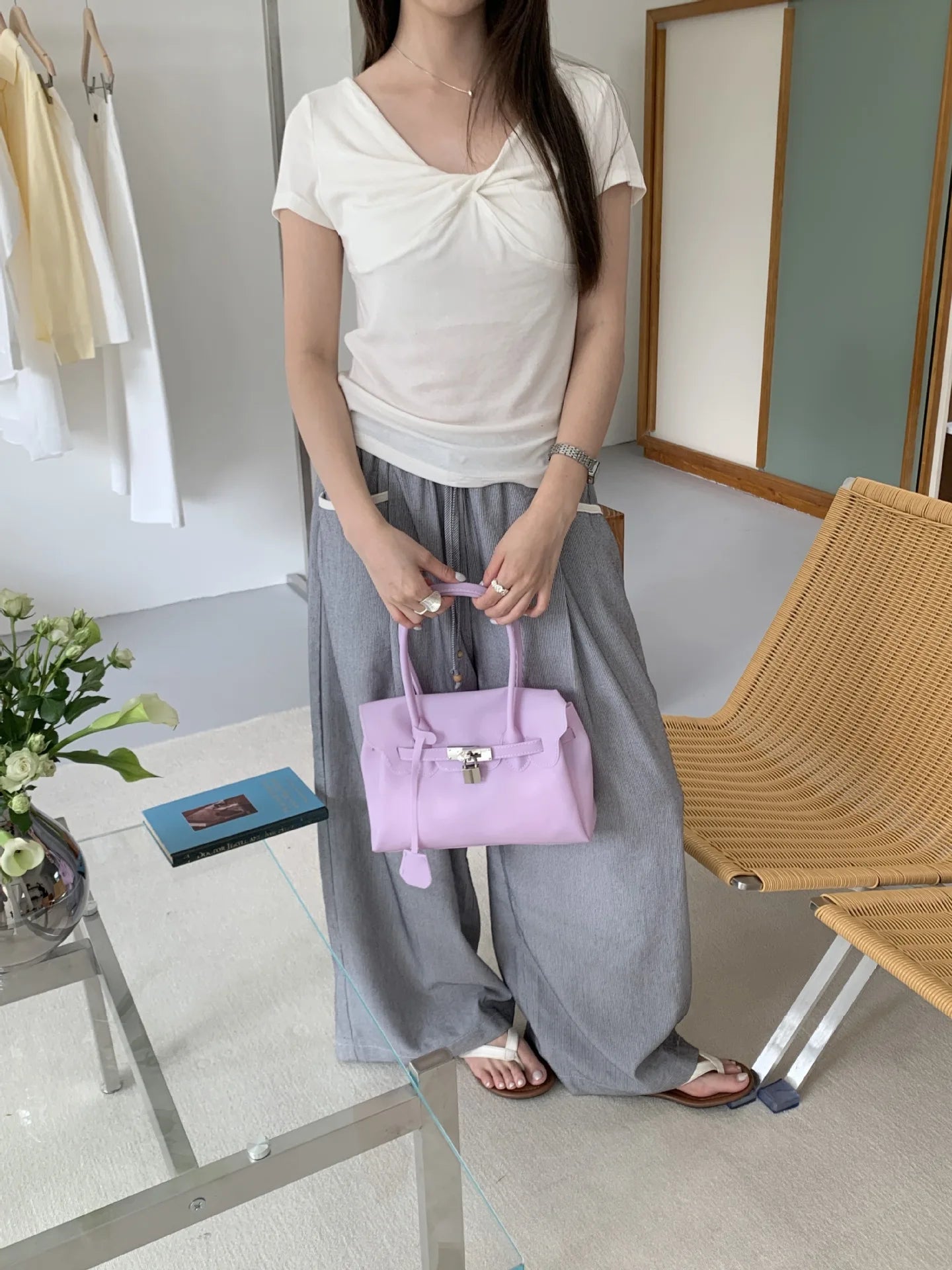 Sac Cabas Femme Style Vintage Minimaliste 20 Coloris Port Épaule Bandoulière – CLEVI Paris