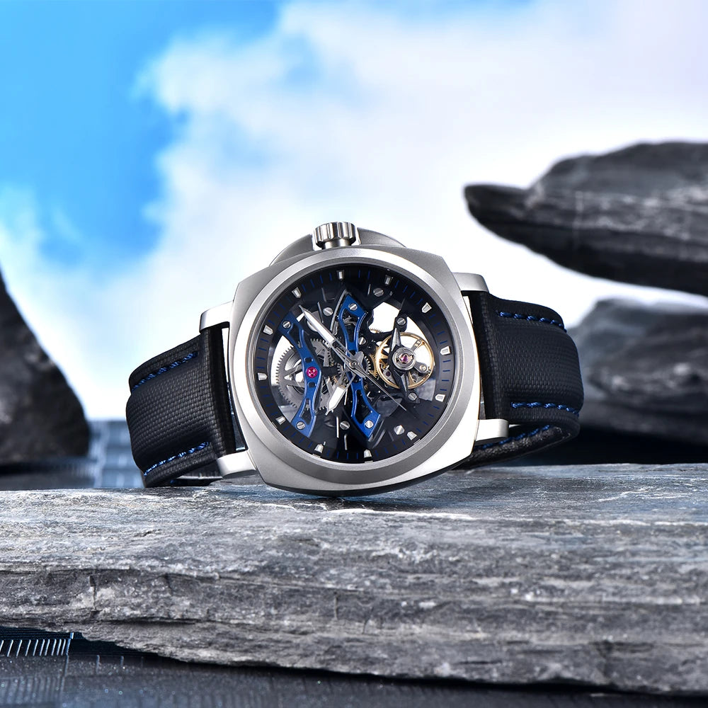 Montre Homme Automatique Squelette Nylon Couronne Vissée Pagani Design PD-YS017 – CLEVI Paris