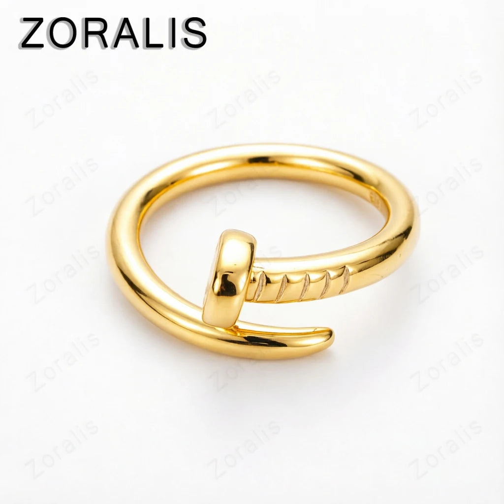 Bague Ajustable Géométrique Dorée ou Argentée – CLEVI Paris