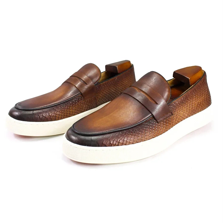 Mocassins homme en cuir à enfiler 2231-4 – CLEVI Paris