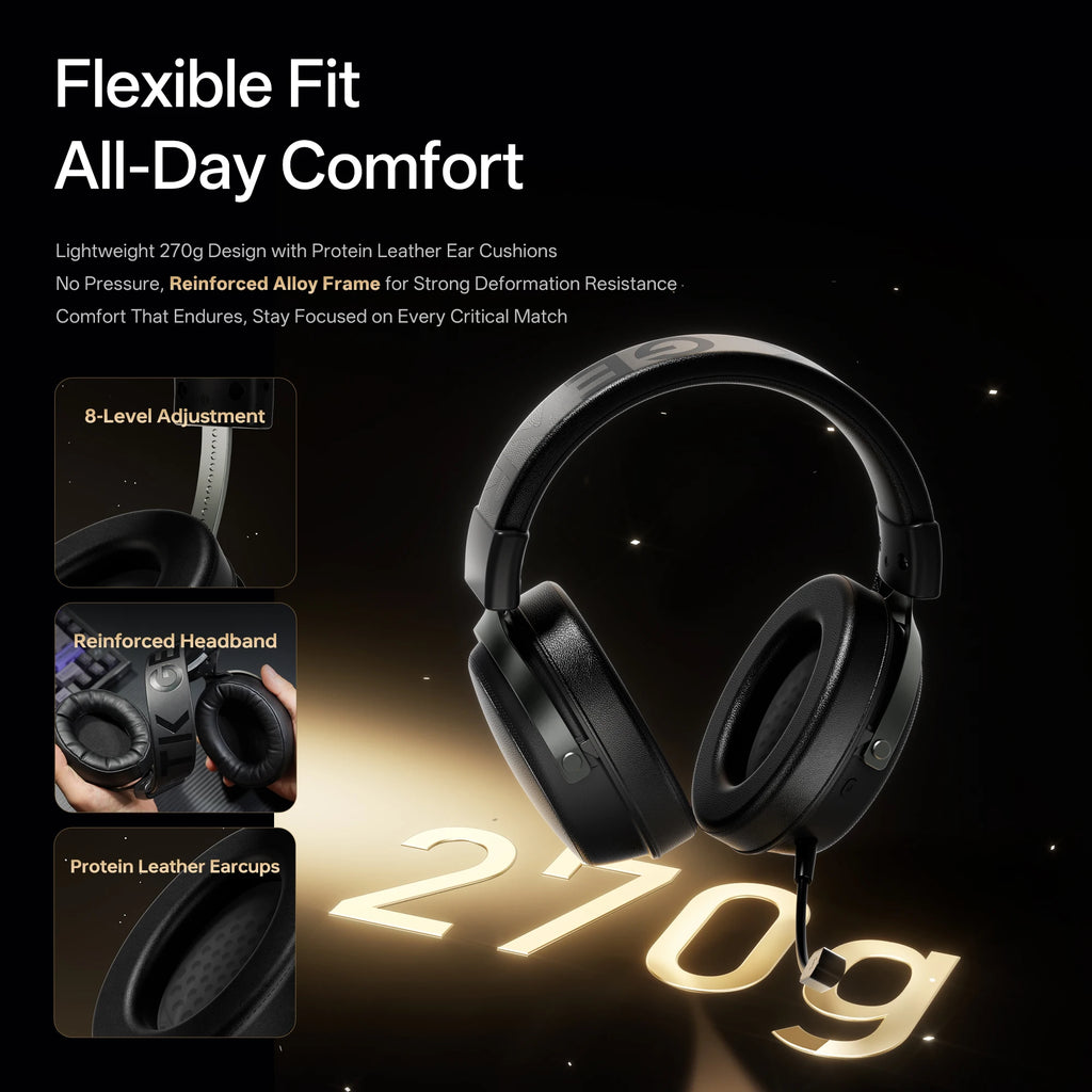 Casque Gaming ATK N9 Pro 4 Modes 2.4GHz 10ms Surround – CLEVI Paris