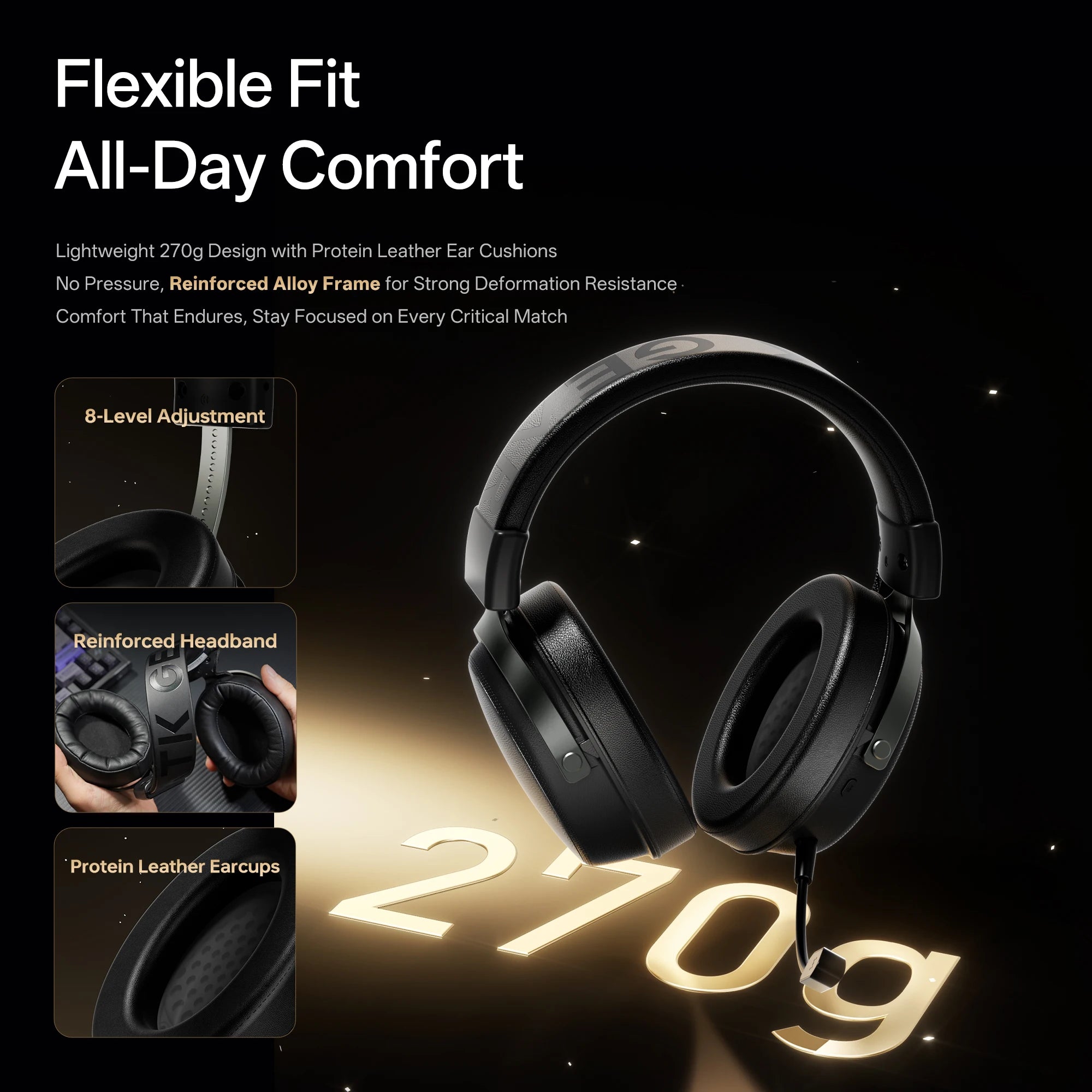 Casque Gaming ATK N9 Pro 4 Modes 2.4GHz 10ms Surround – CLEVI Paris