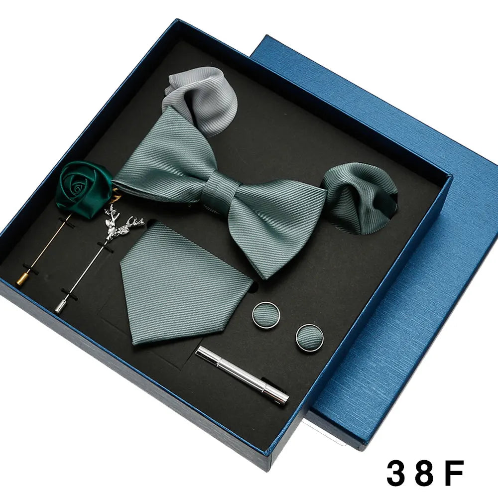 Coffret homme 8 pièces, cravate et accessoires – CLEVI Paris