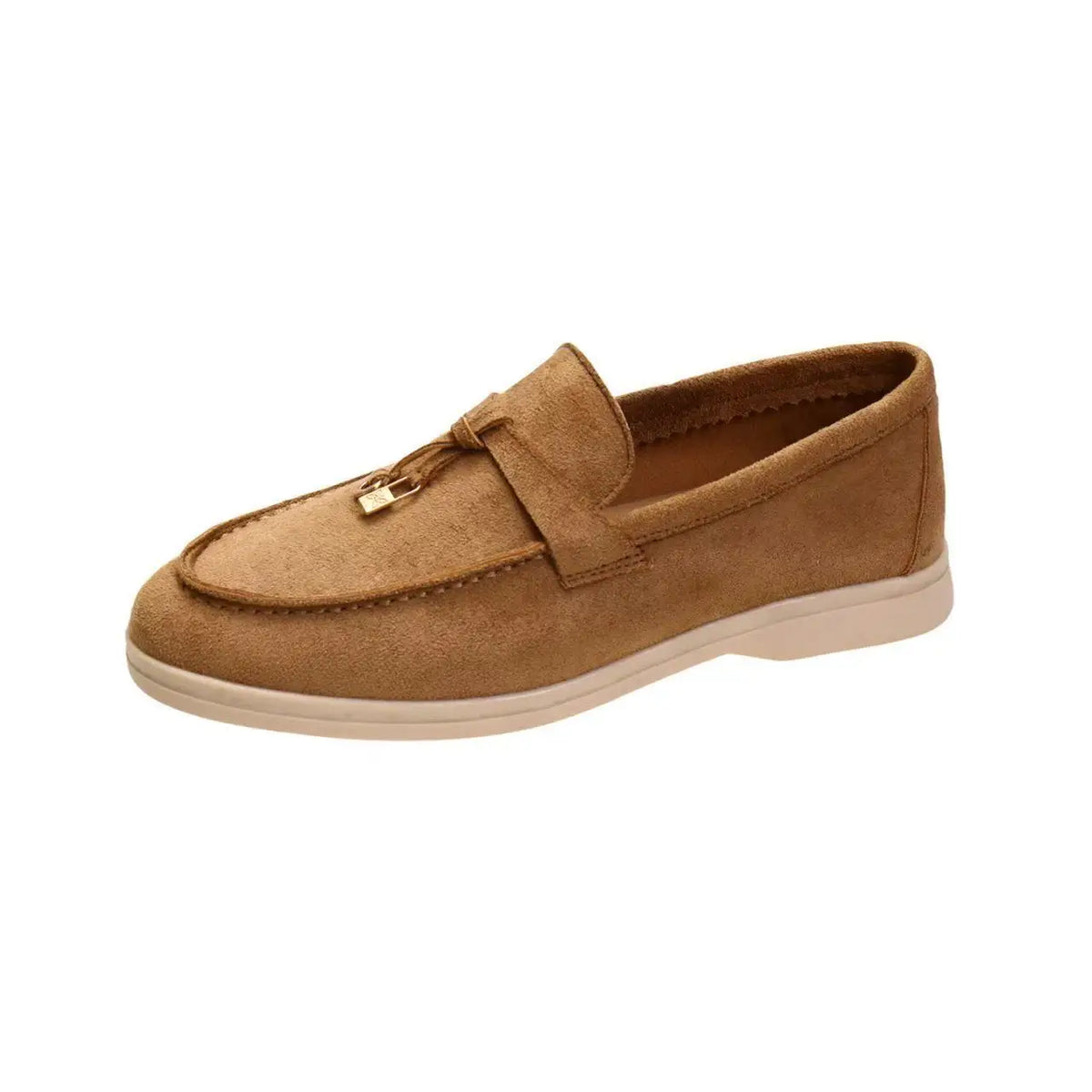 Mocassins femme à pampilles kaki ou camel – CLEVI Paris