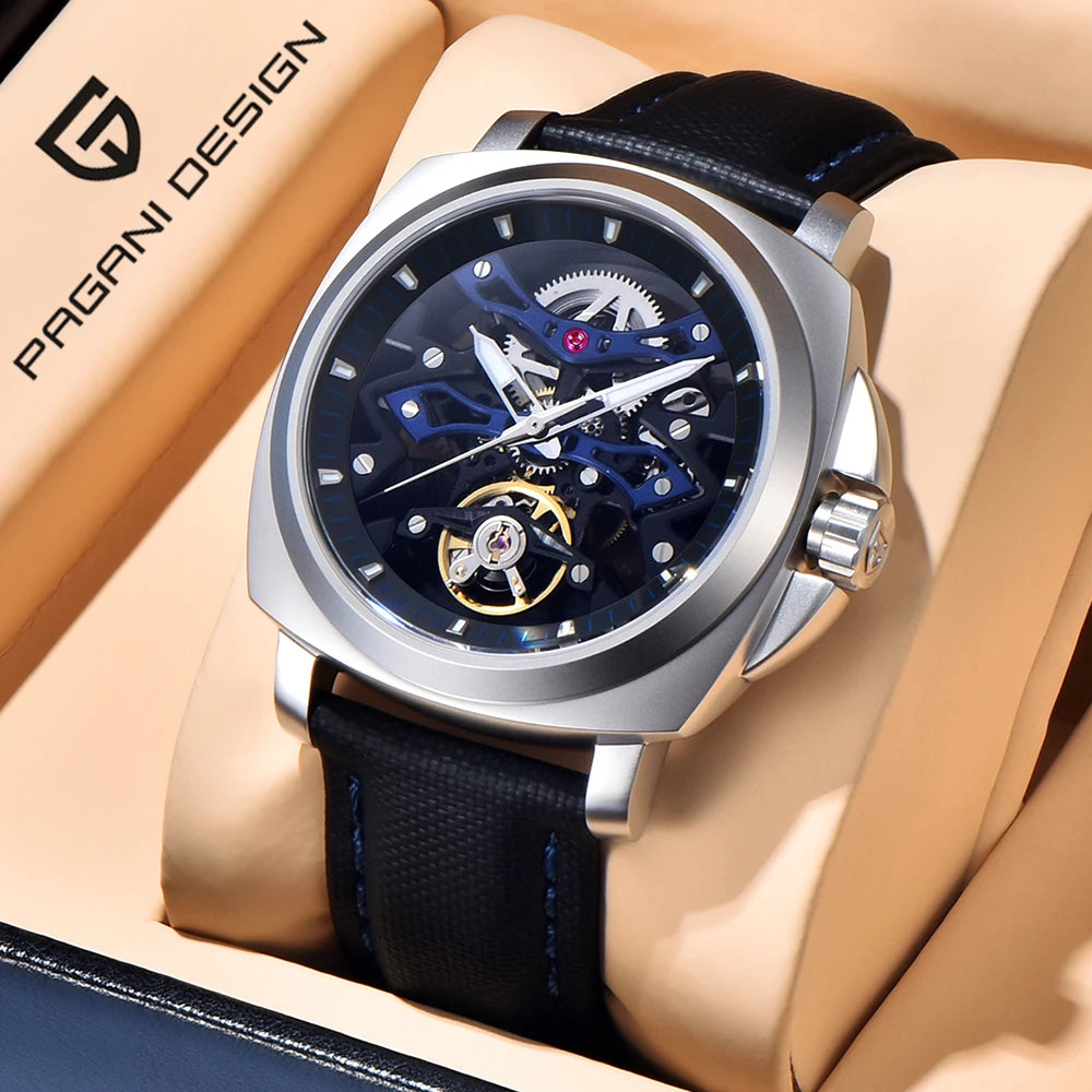Montre Homme Automatique Squelette Nylon Couronne Vissée Pagani Design PD-YS017 – CLEVI Paris