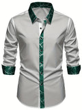 Chemise homme élégante imprimée à manches longues – CLEVI Paris