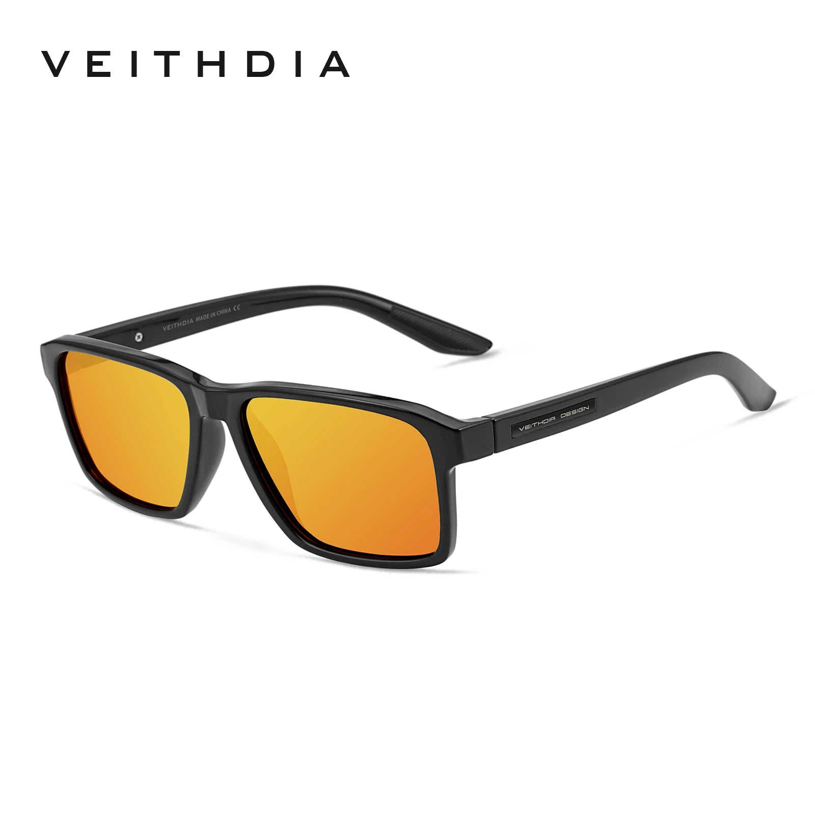 Lunettes de Soleil Polarisées Carrées TR-90 – Verres TAC Photochromiques Miroir Anti-Reflets UV400 Sport – CLEVI Paris