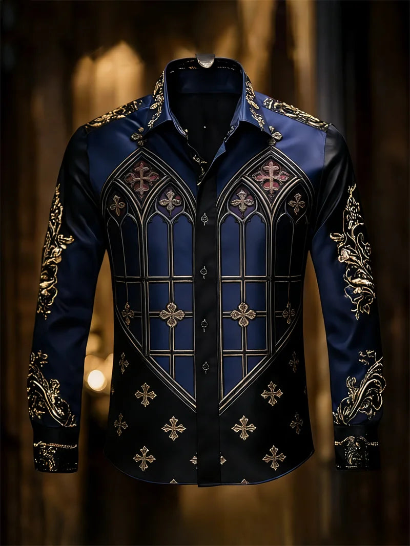 Chemise Homme à Motif Artistique 3D – CLEVI Paris