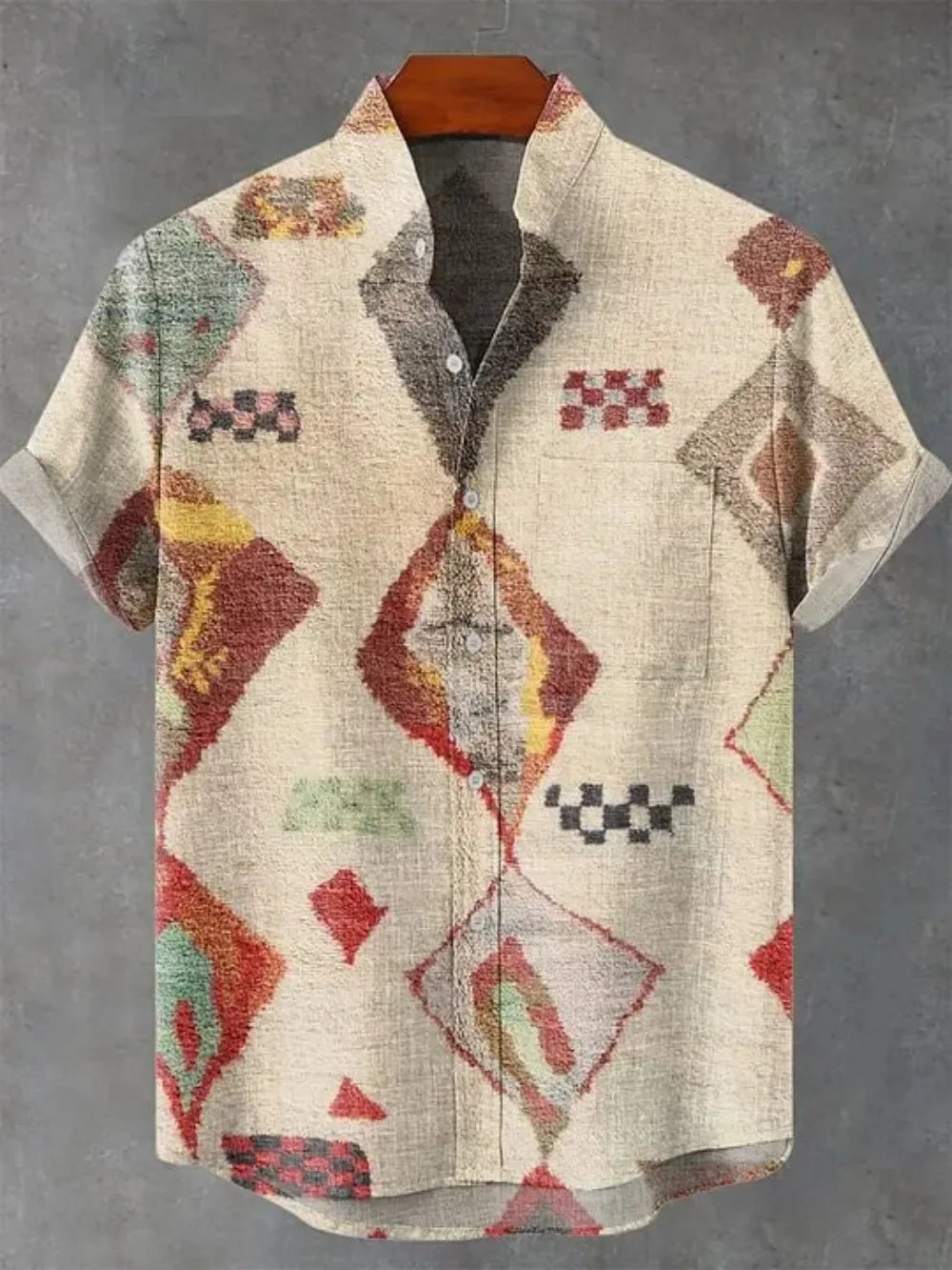 Chemise homme en lin à manches courtes – CLEVI Paris