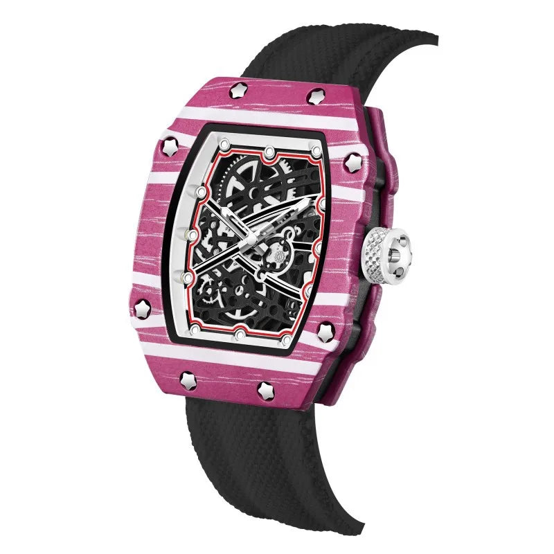 Montre Quartz Unisexe G-2301 – Ultra-Fine Tonneau, Bracelet Nylon & 8 Coloris Sport