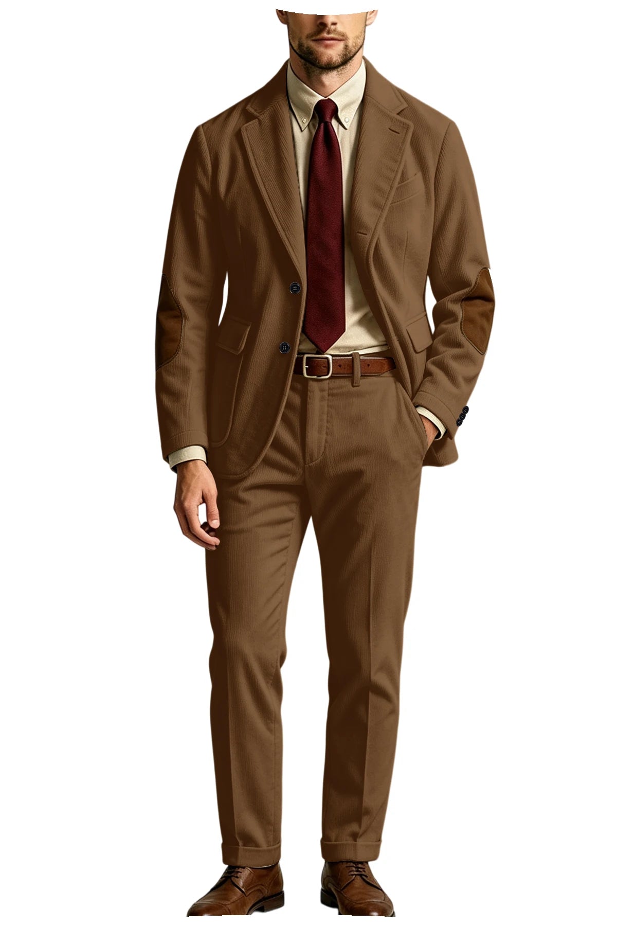 Costume homme 2 pièces en velours côtelé – CLEVI Paris