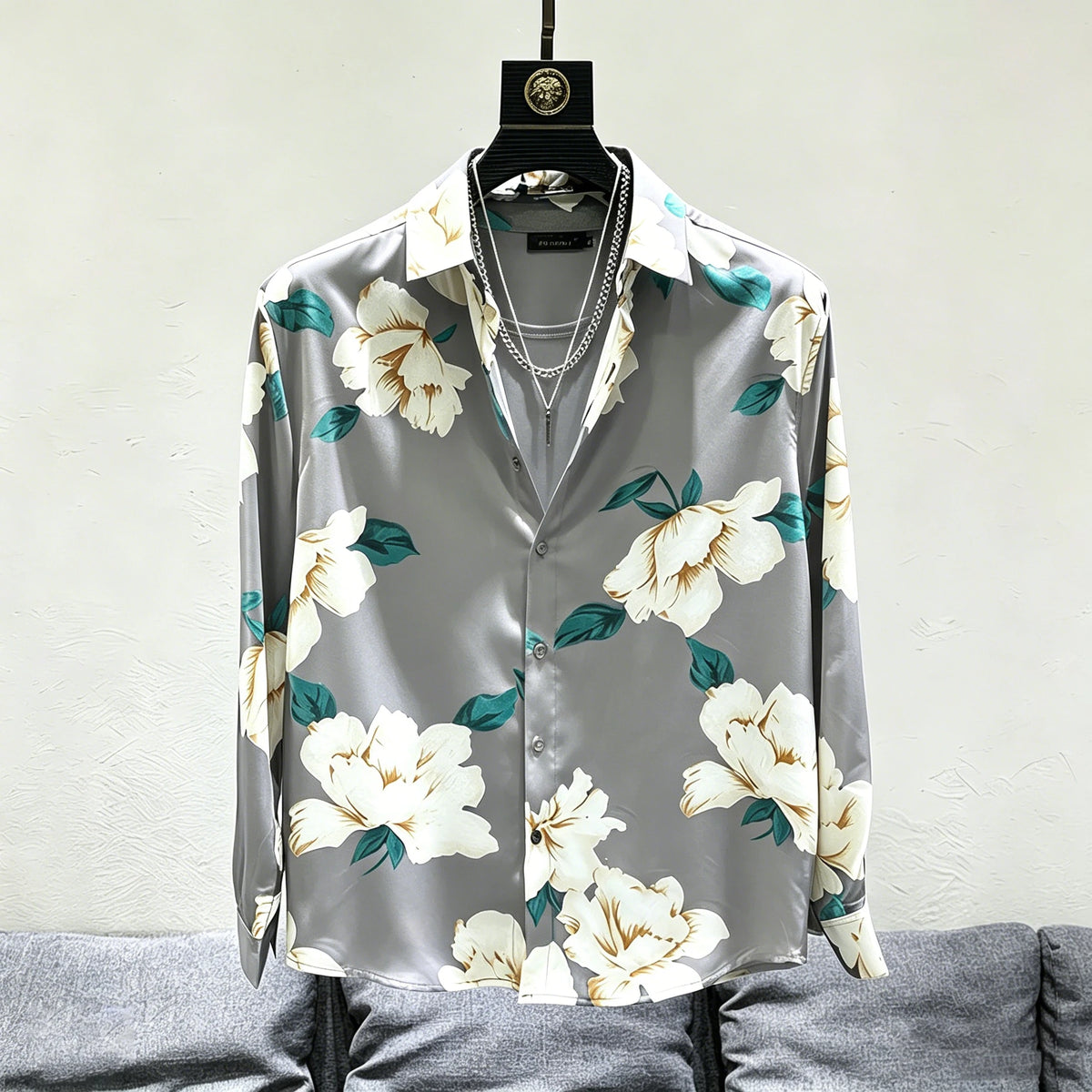 Chemise homme à imprimé floral – CLEVI Paris