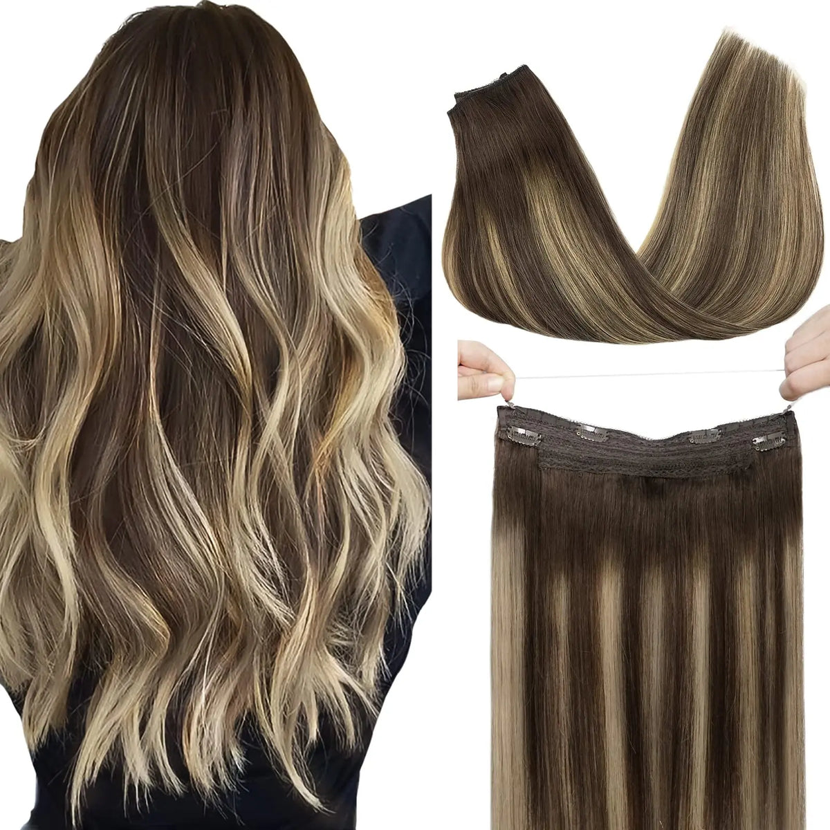 Extensions à fil invisible en cheveux Remy – CLEVI Paris