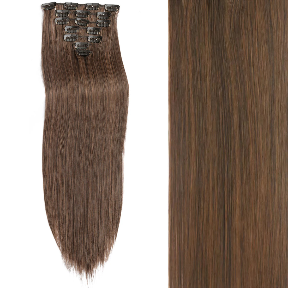 Extensions Cheveux Clips 7 Pcs Synthétique 50 Couleurs – CLEVI Paris