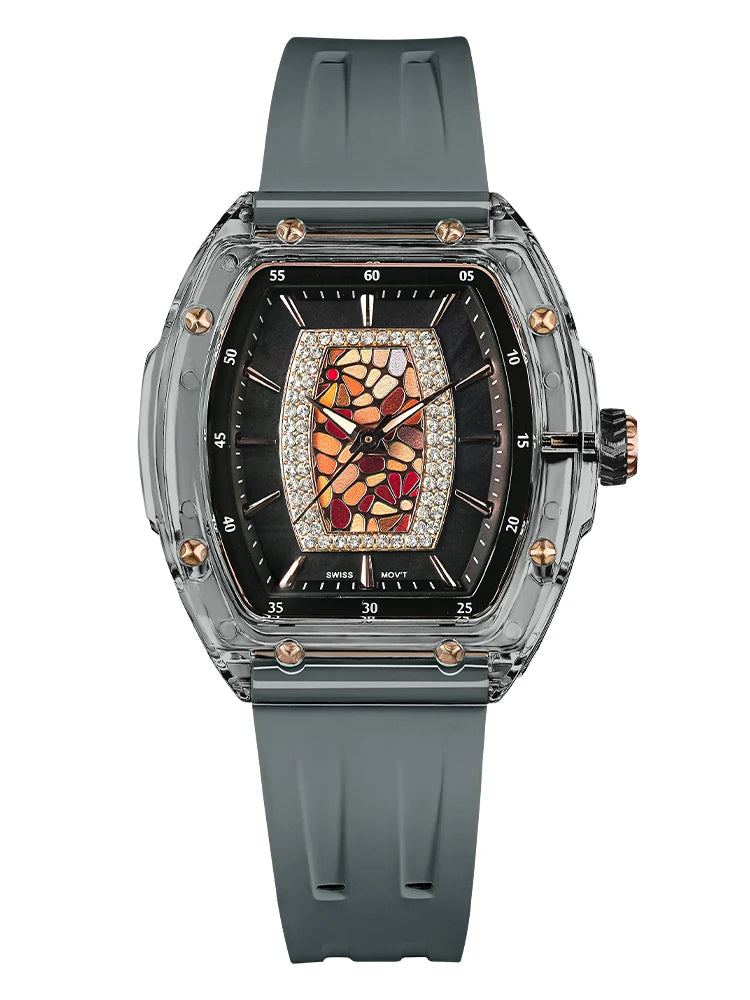TSAR BOMBA TB-8219L Montre Femme Quartz Cristal Saphir Élégante – CLEVI Paris