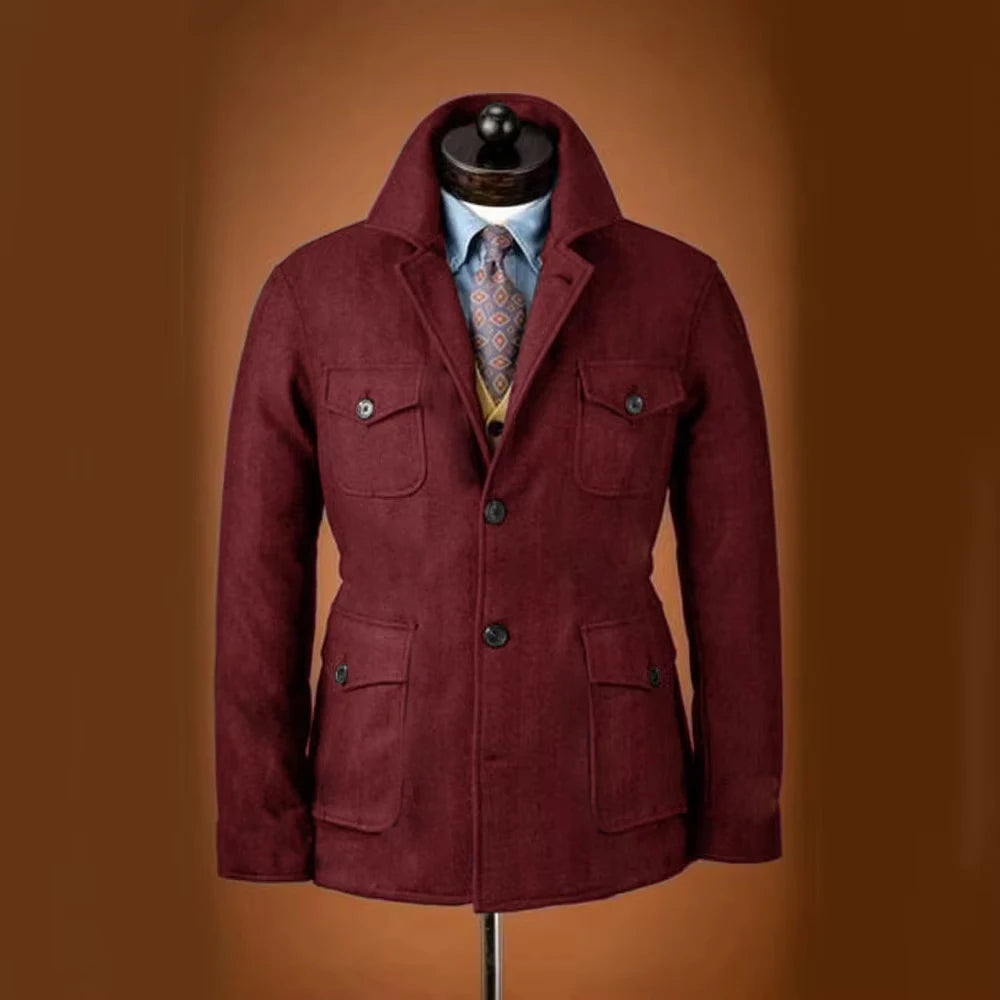 Veste homme en laine mélangée – CLEVI Paris