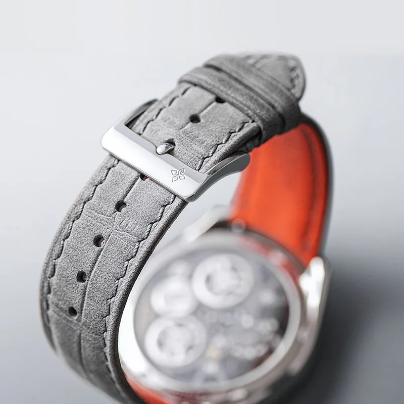 Montre Homme Flying Tourbillon Double Barillet Balancier Libre Design Manta Agelocer Cal.A9301 – CLEVI Paris
