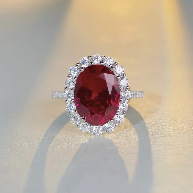 Bague Femme Rubis Or Blanc 18K – CLEVI Paris
