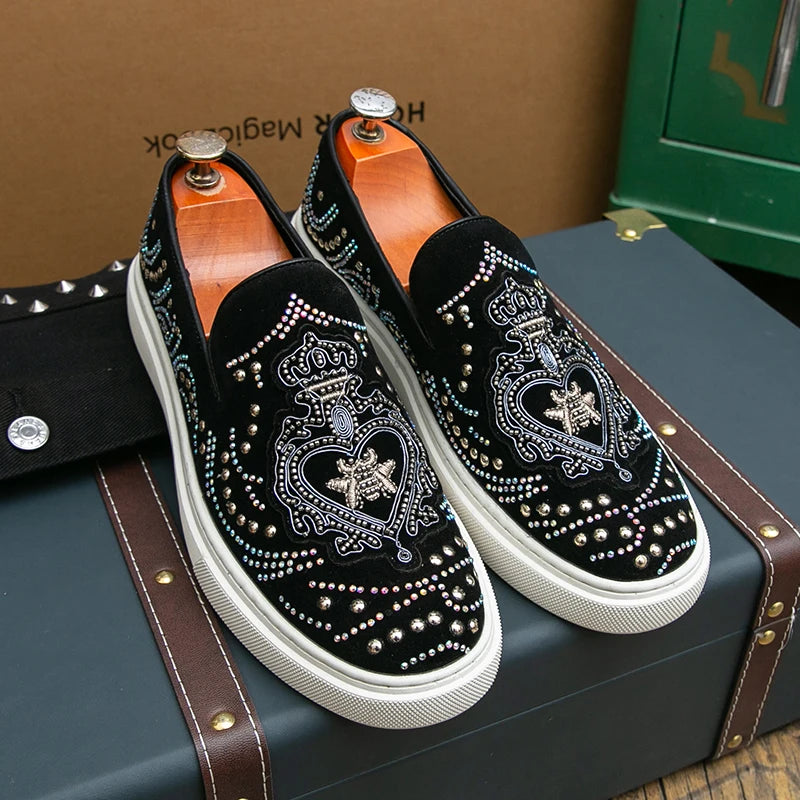 Mocassins Rivets Dandelion Homme Luxe – CLEVI Paris