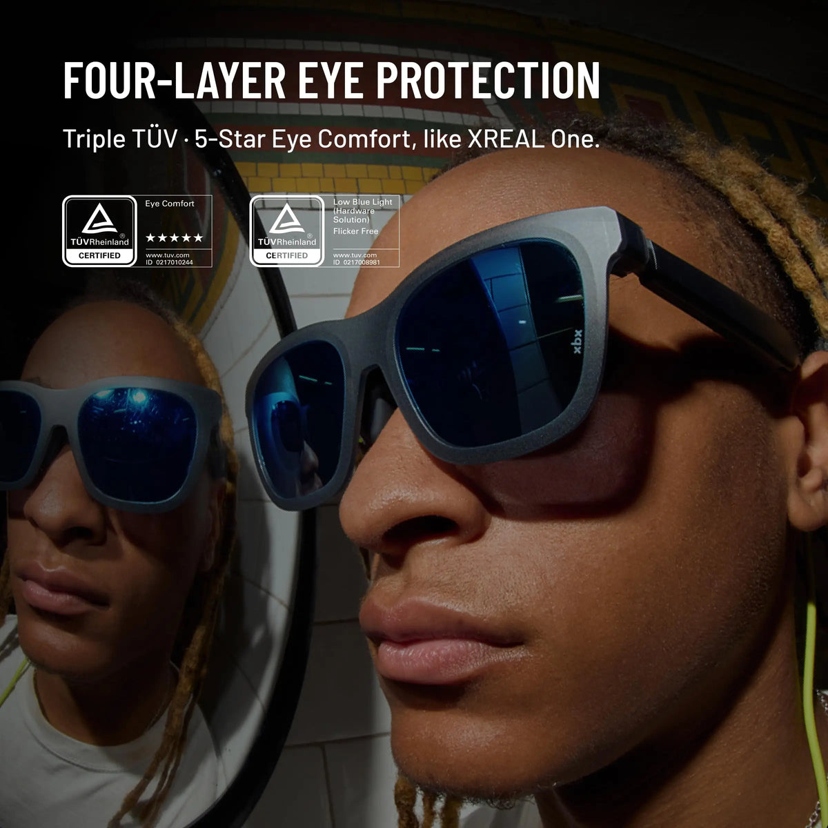 Lunettes AR XBX A01+ Micro-OLED HDR10 – CLEVI Paris