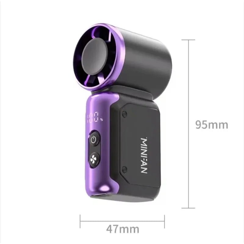 Mini ventilateur à main rechargeable 3600 mAh – CLEVI Paris