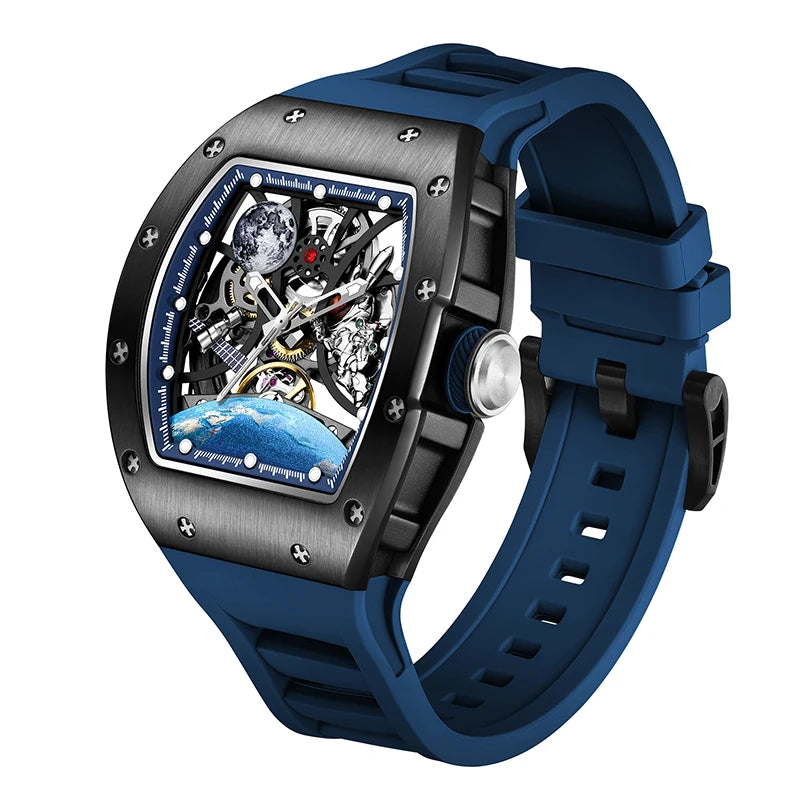 Daniel Gorman 919014 Montre Homme Automatique Squelette Tonneau Sport – CLEVI Paris