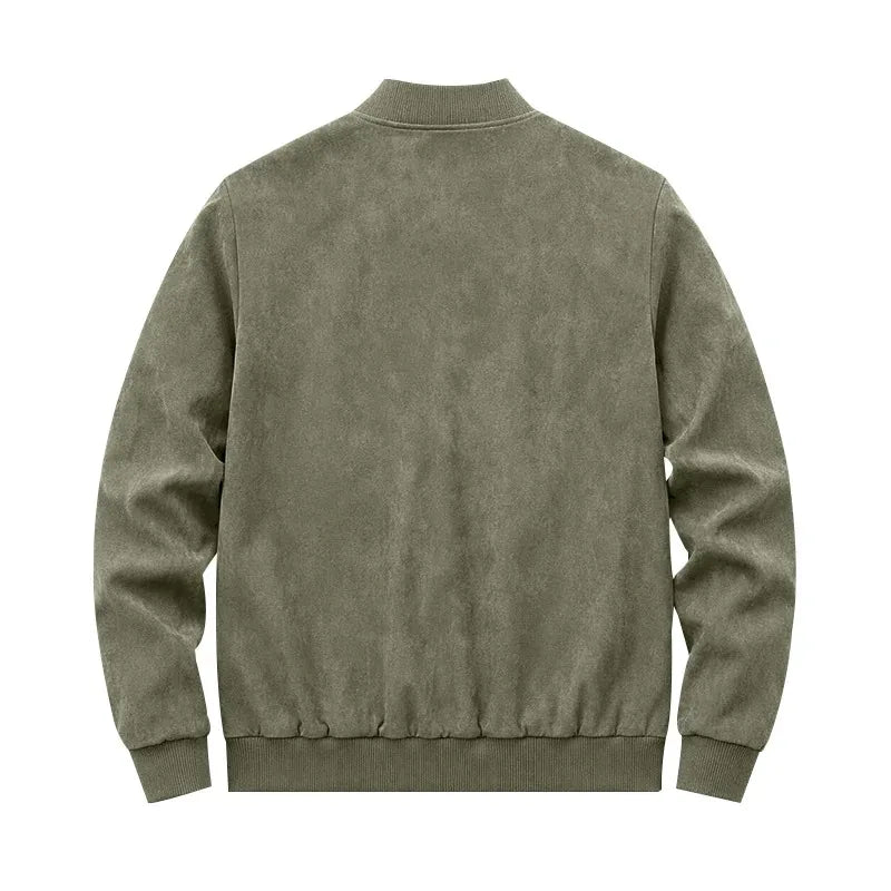 Blouson homme ample zippé à col rond – CLEVI Paris