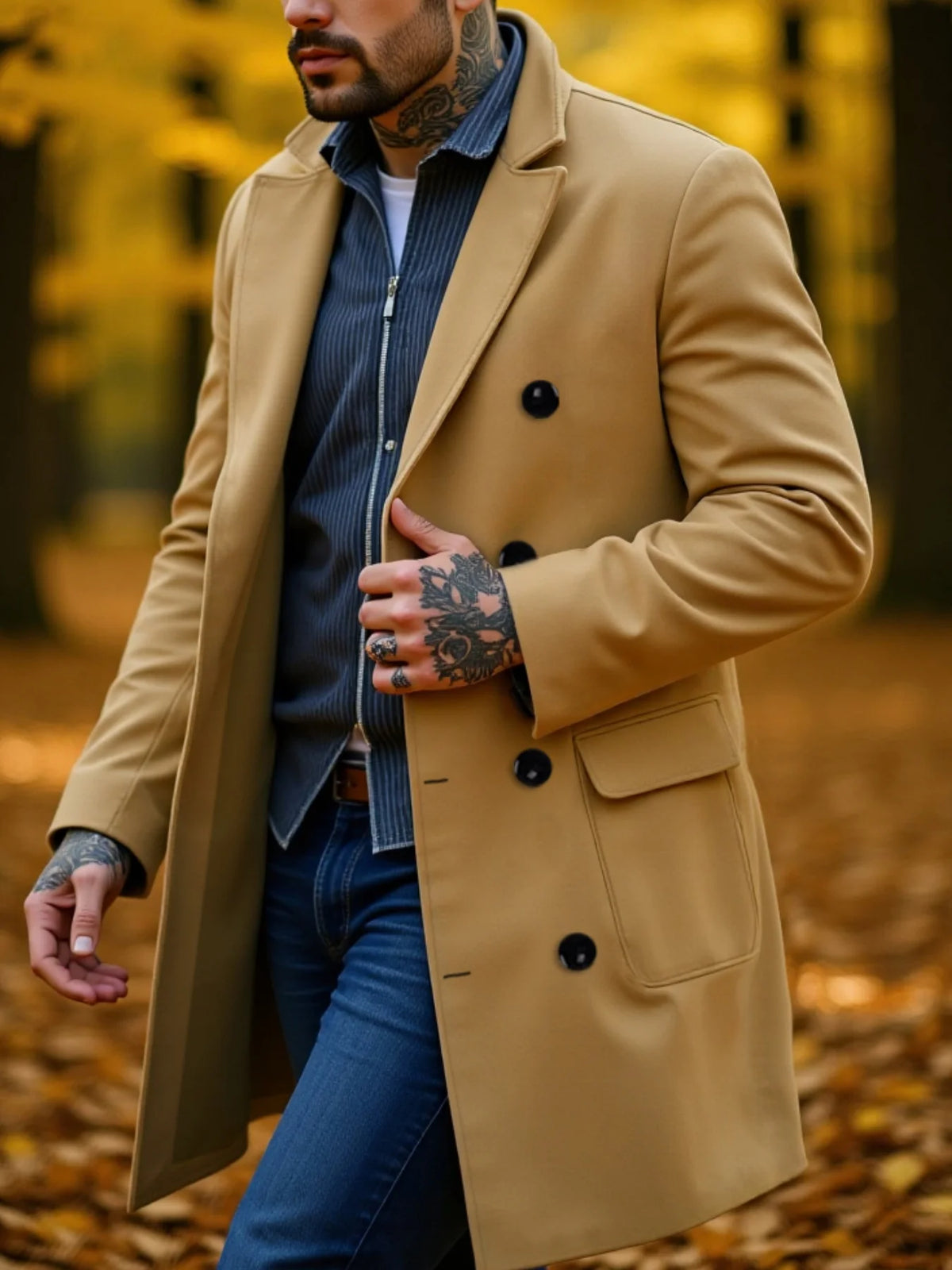 Pardessus Homme Double Boutonnage – CLEVI Paris