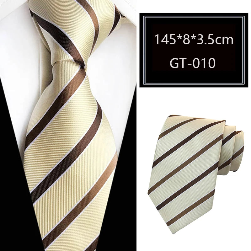 Cravate homme rayée en jacquard – CLEVI Paris