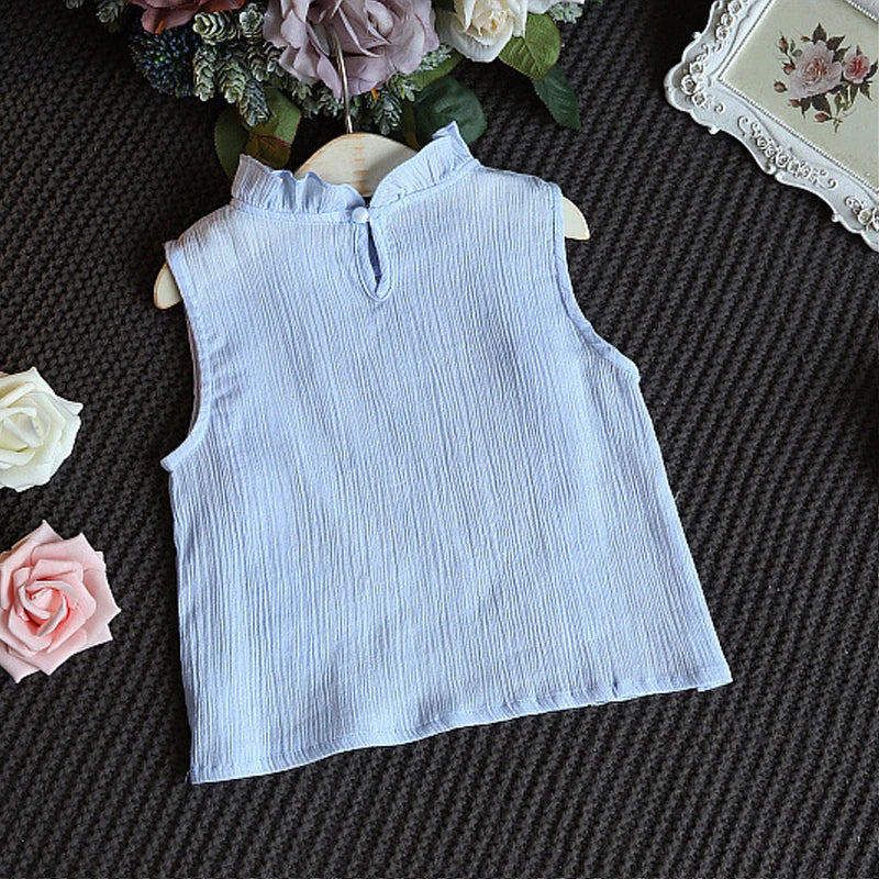 Ensemble fille haut et short en coton mélangé – CLEVI Paris