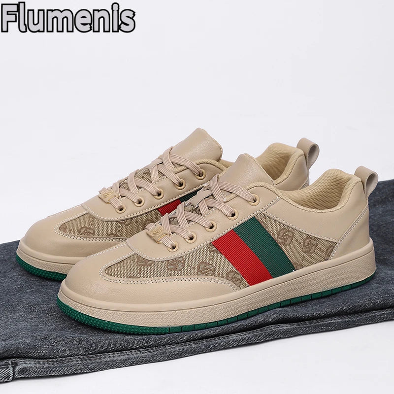 Sneakers Homme Canvas Motif Géométrique Respirant EU 38-46 – CLEVI Paris