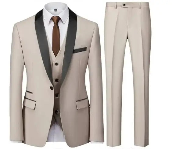 Costume trois pièces homme coupe droite – CLEVI Paris