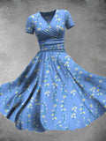 Robe Longue Femme Grande Taille Imprimé Floral Soirée Jupe Ample – CLEVI Paris