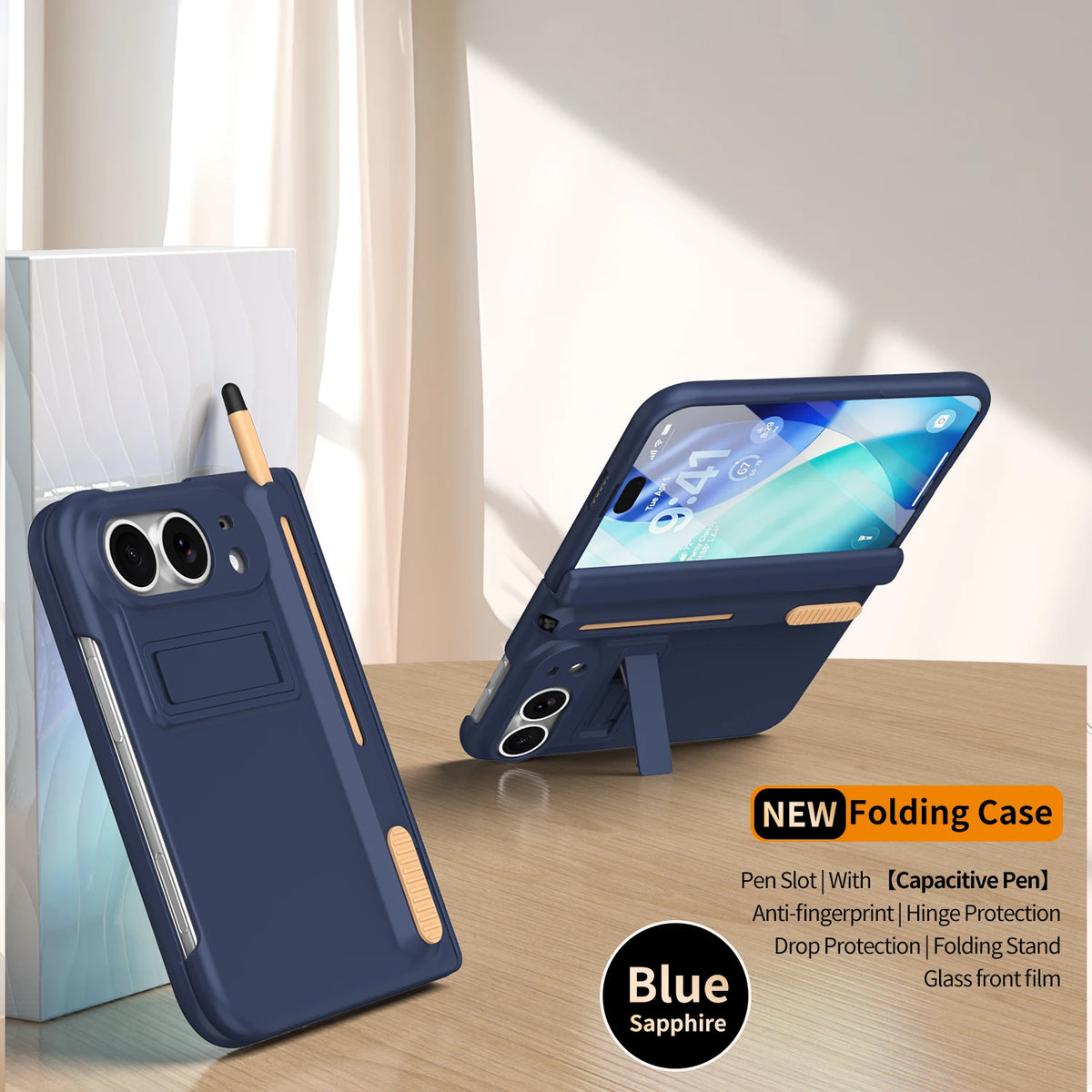 Étui iPhone Duo avec support et charnière – CLEVI Paris