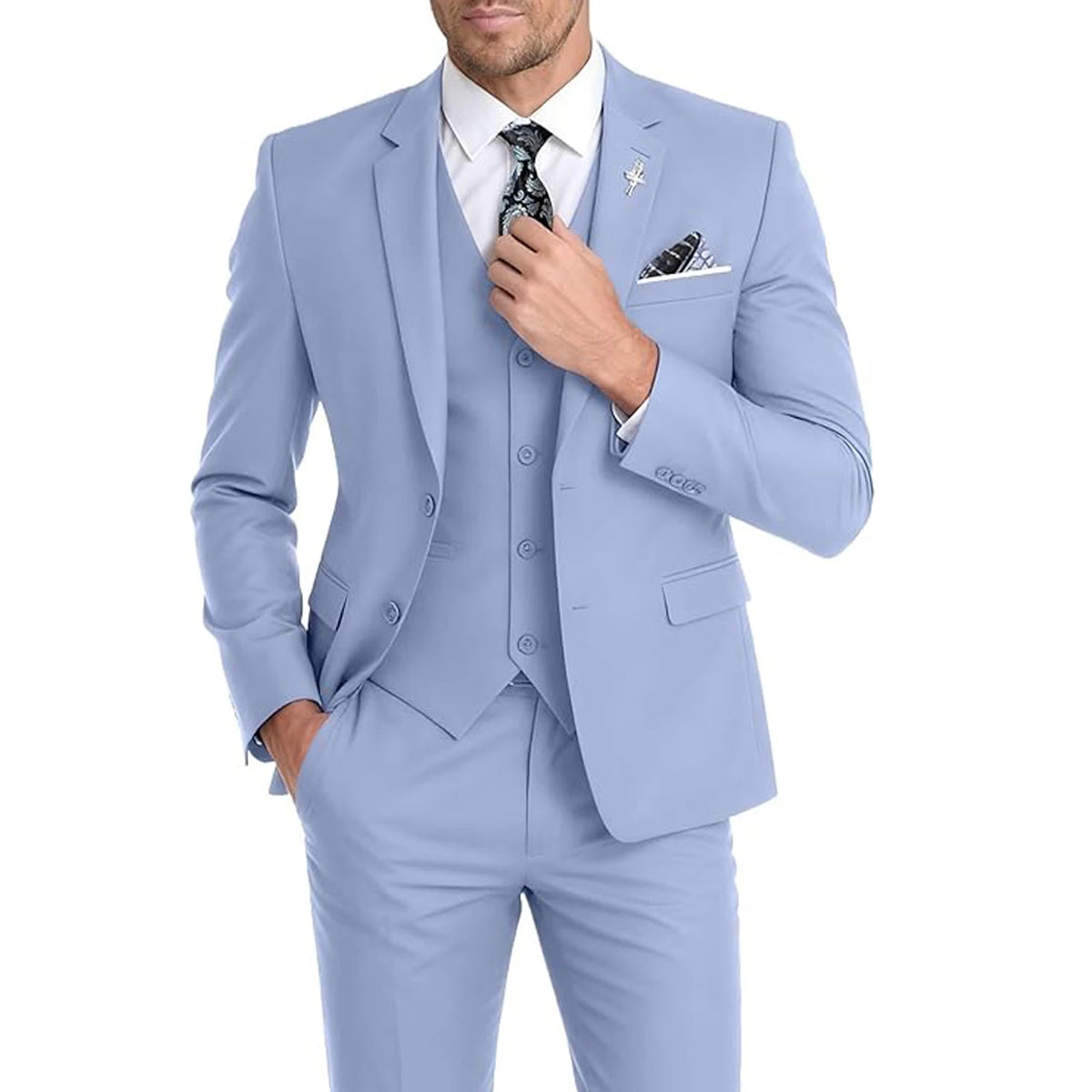 Costume 3 pièces homme slim – CLEVI Paris