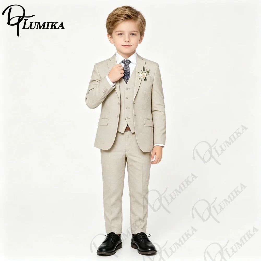 Costume garçon veste, gilet et pantalon HH – CLEVI Paris