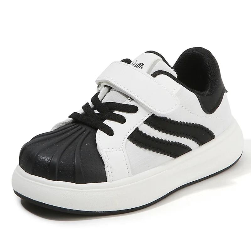Baskets enfant à scratch style skate – CLEVI Paris