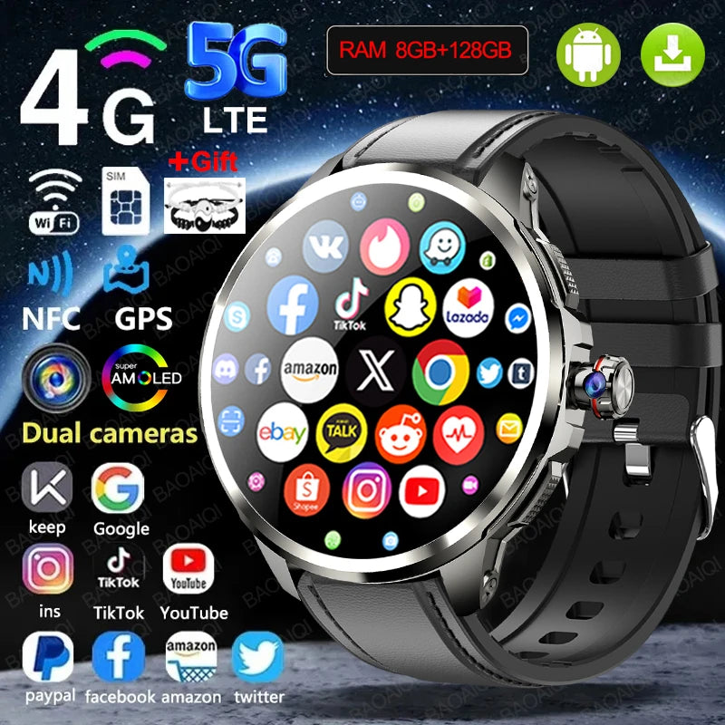 Montre BAOAIQI AMOLED 1,95″ GPS et SIM – CLEVI Paris