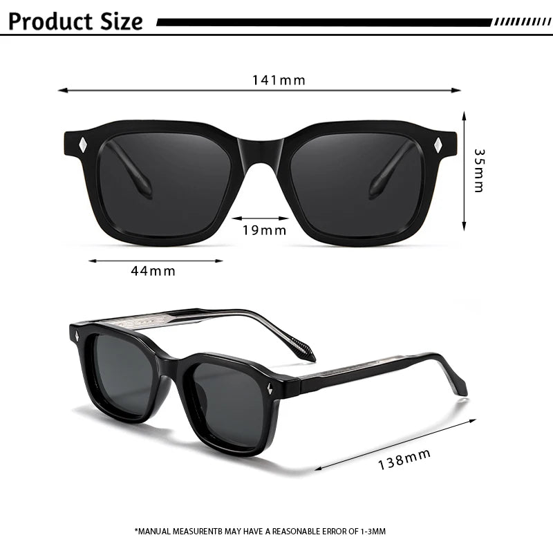 Lunettes de Soleil Carrées Style Vintage Unisexe UV400 – CLEVI Paris