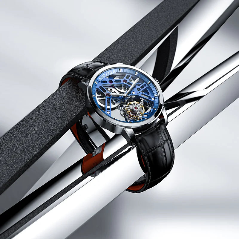 Montre Homme Flying Tourbillon Squelette Architectural 80h Agelocer Cal.A9001 Prix IAI – CLEVI Paris