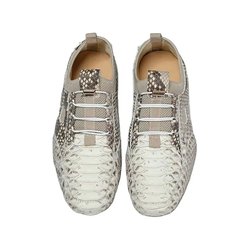 Sneakers basses homme grises – CLEVI Paris