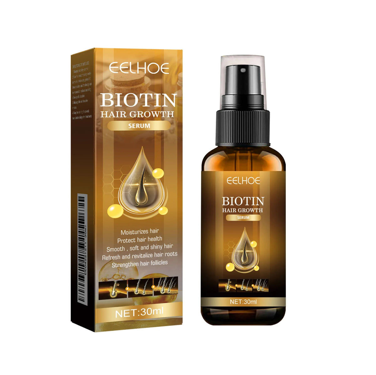 Spray capillaire biotine EELHOE 30 ml – CLEVI Paris