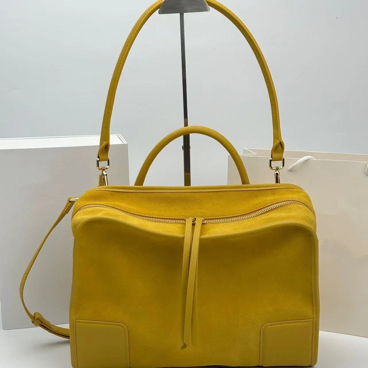 Sac bandoulière femme en cuir, 3 tailles – CLEVI Paris